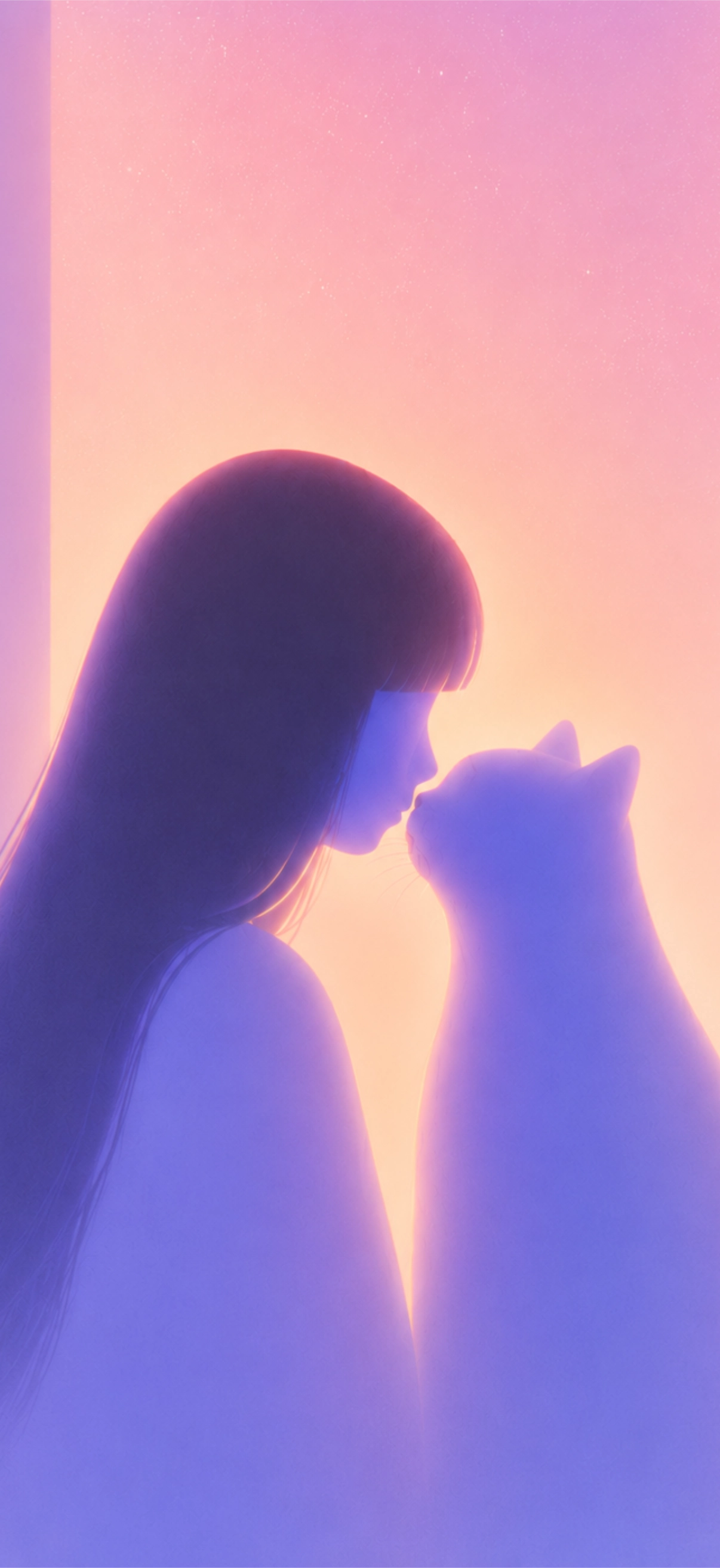 Owner and pet in a symbolic OraPaw home scene.